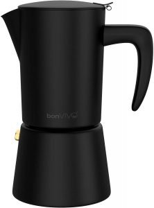 BonVIVO Intenca Stovetop Espresso Maker Luxurious Italian Coffee Machine Maker