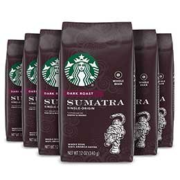 Starbucks Dark Roast Whole Bean Coffee - Sumatra