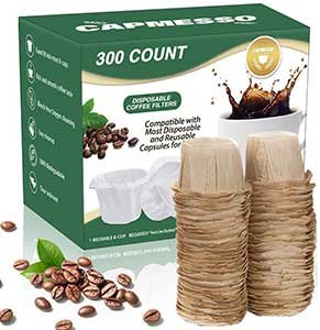 Capmesso Disposable Coffee Paper Filters Replacement Kerig Filter Compatible